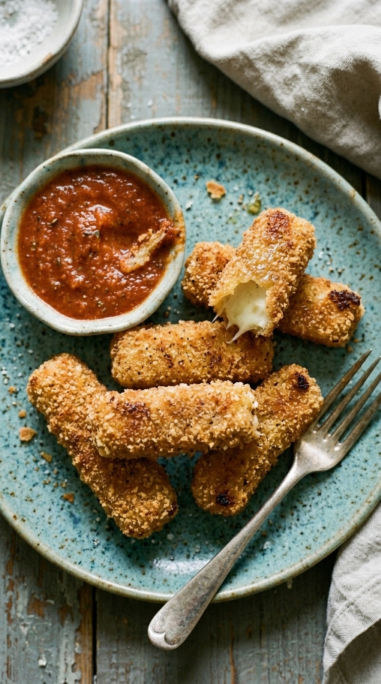 Homemade Mozzarella Sticks