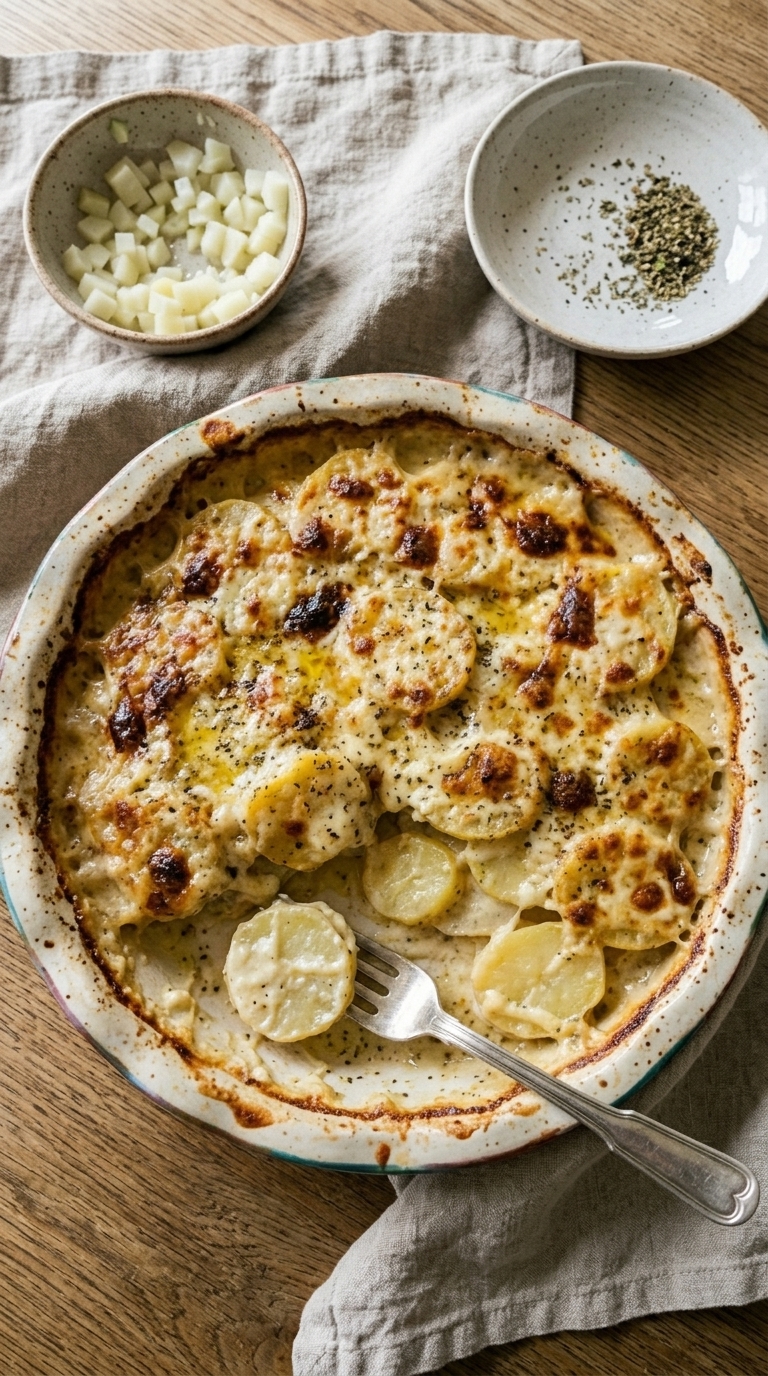 Italian Béchamel Potato Gratin
