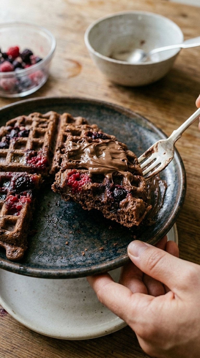 Berry waffles recipe