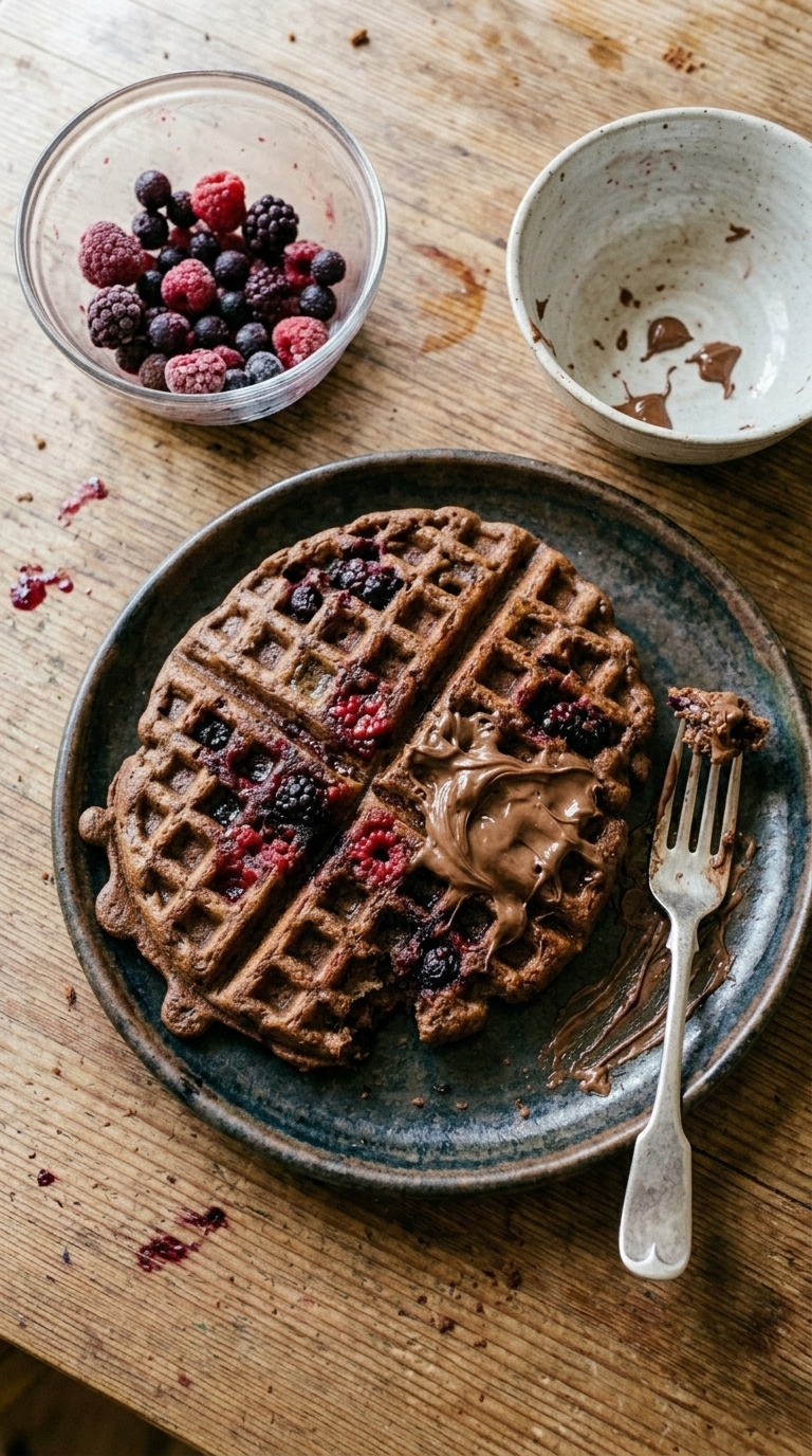 Berry waffles recipe