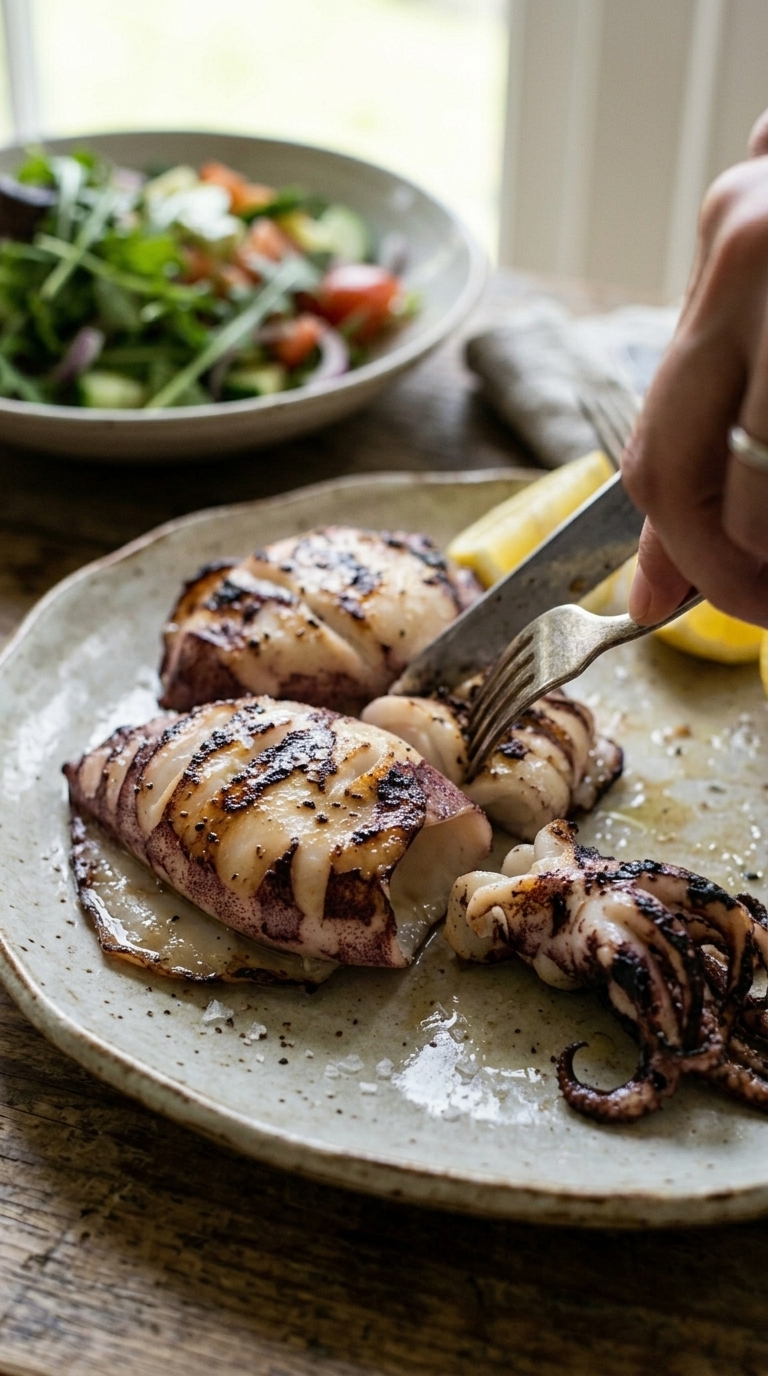 Cuttlefish on the grill
